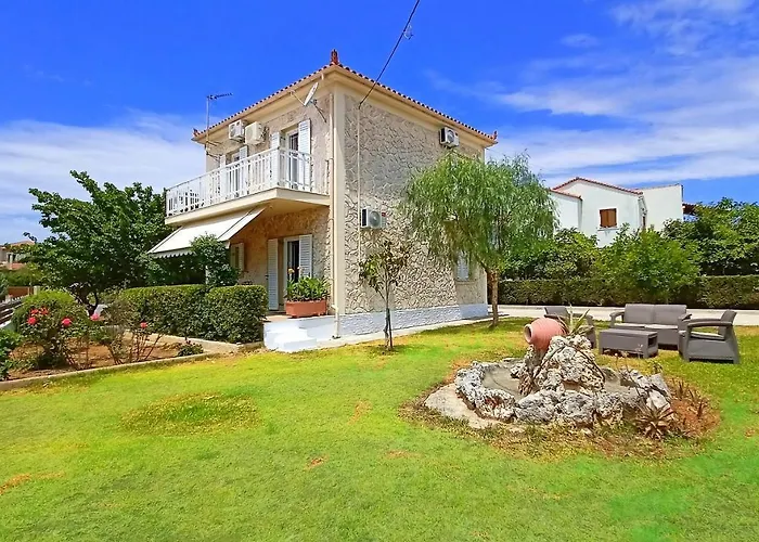 Villa Moriana Stone Villa, Panoramic View And Garden Lakíthra