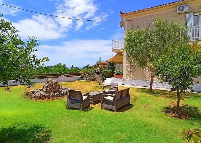 Moriana Stone Villa, Panoramic View And Garden Lakíthra