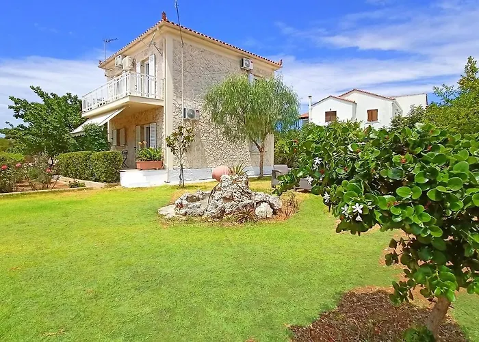 Villa Moriana Stone Villa, Panoramic View And Garden Lakíthra